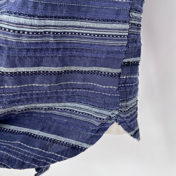 Penfield McKay Blue Vertical Stripe Shirt Size Small - Picture 6 of 9